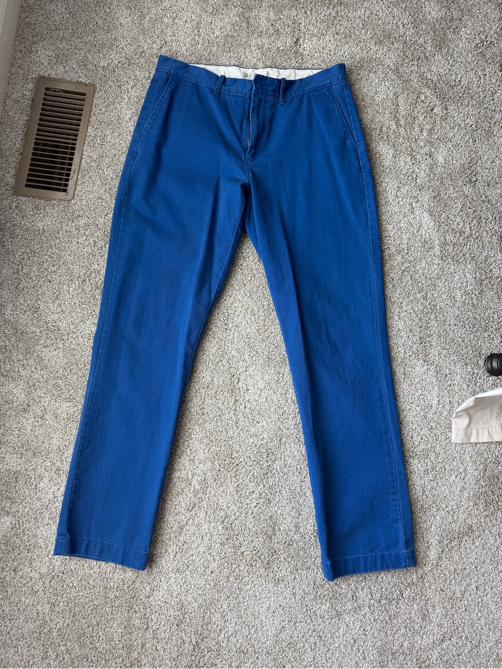 2/$30 J. Crew Men's Bright Blue Chinos 34x34 great condition